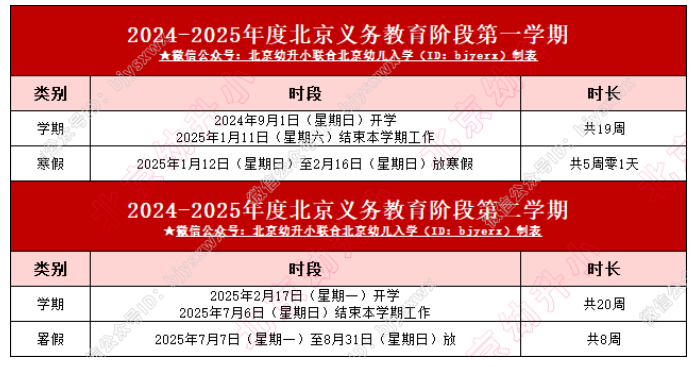 北京中小学幼儿园2025放寒假是几月几号