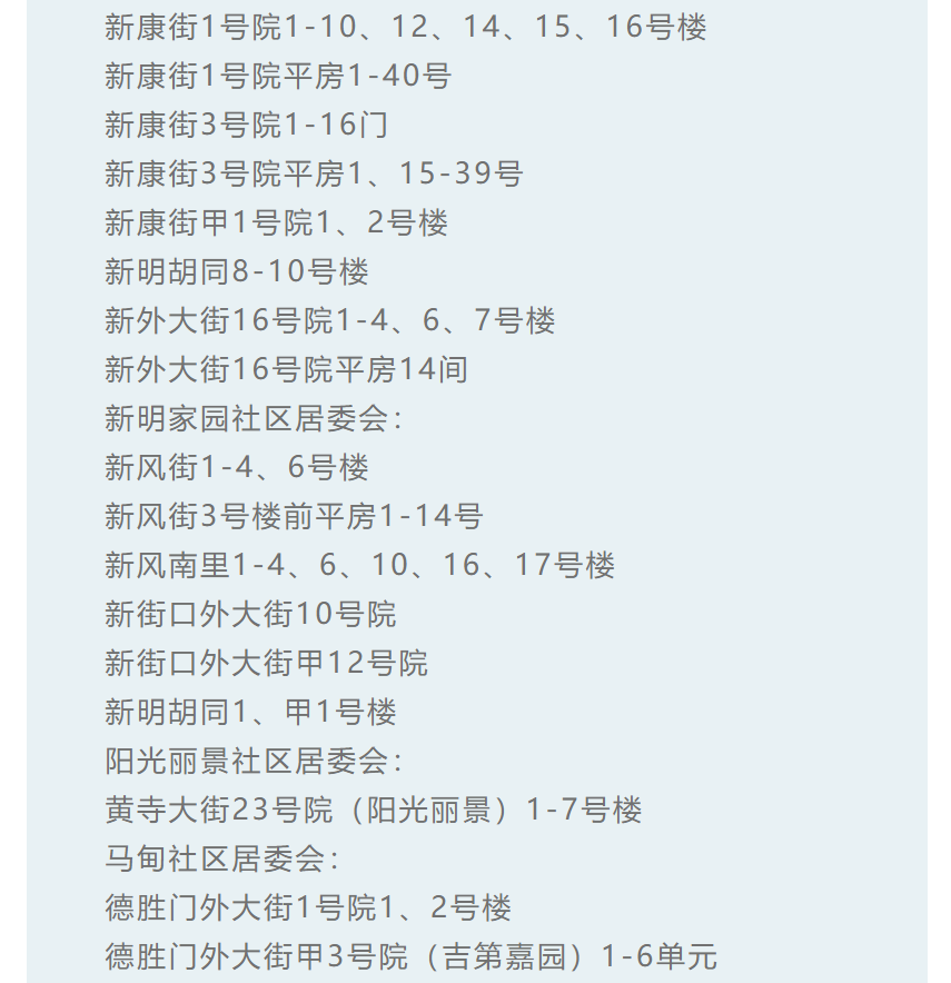 2023年西城区小学入学：育翔小学招生范围参考
